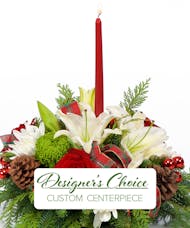 Glowing Holiday Centerpiece - Custom Design Bouquet