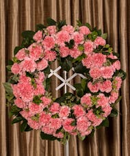 Pink Carnations Wreath