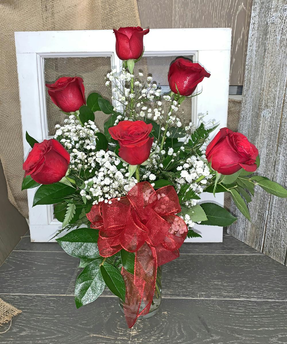 Half Dozen Red Roses Mission Viejo Florist (CA) SameDay Flower Delivery